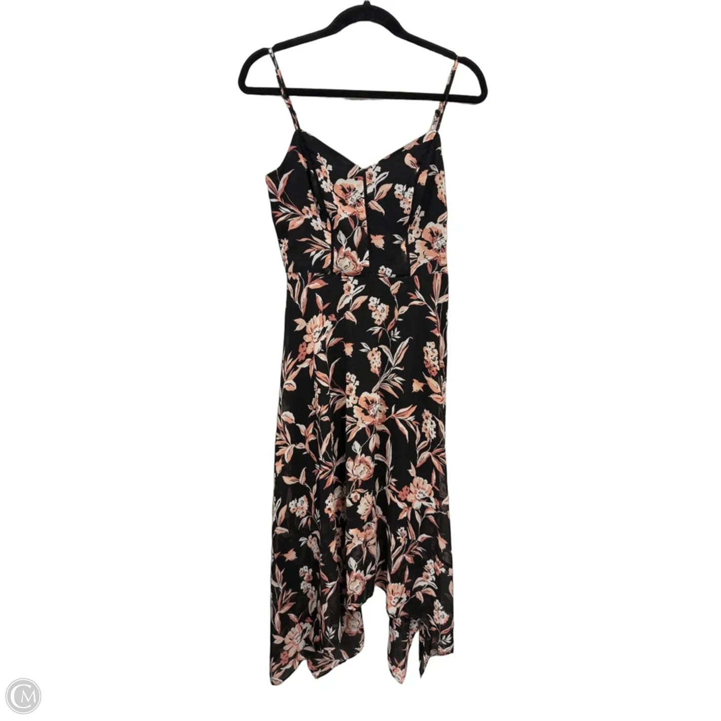 Dress Casual Midi By White House Black Market In Black & Pink, Size: 6