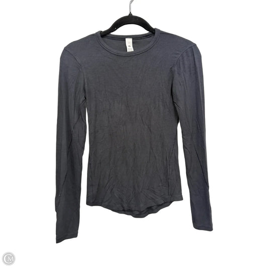 Athletic Top Long Sleeve Crewneck By Lululemon In Black, Size: 2