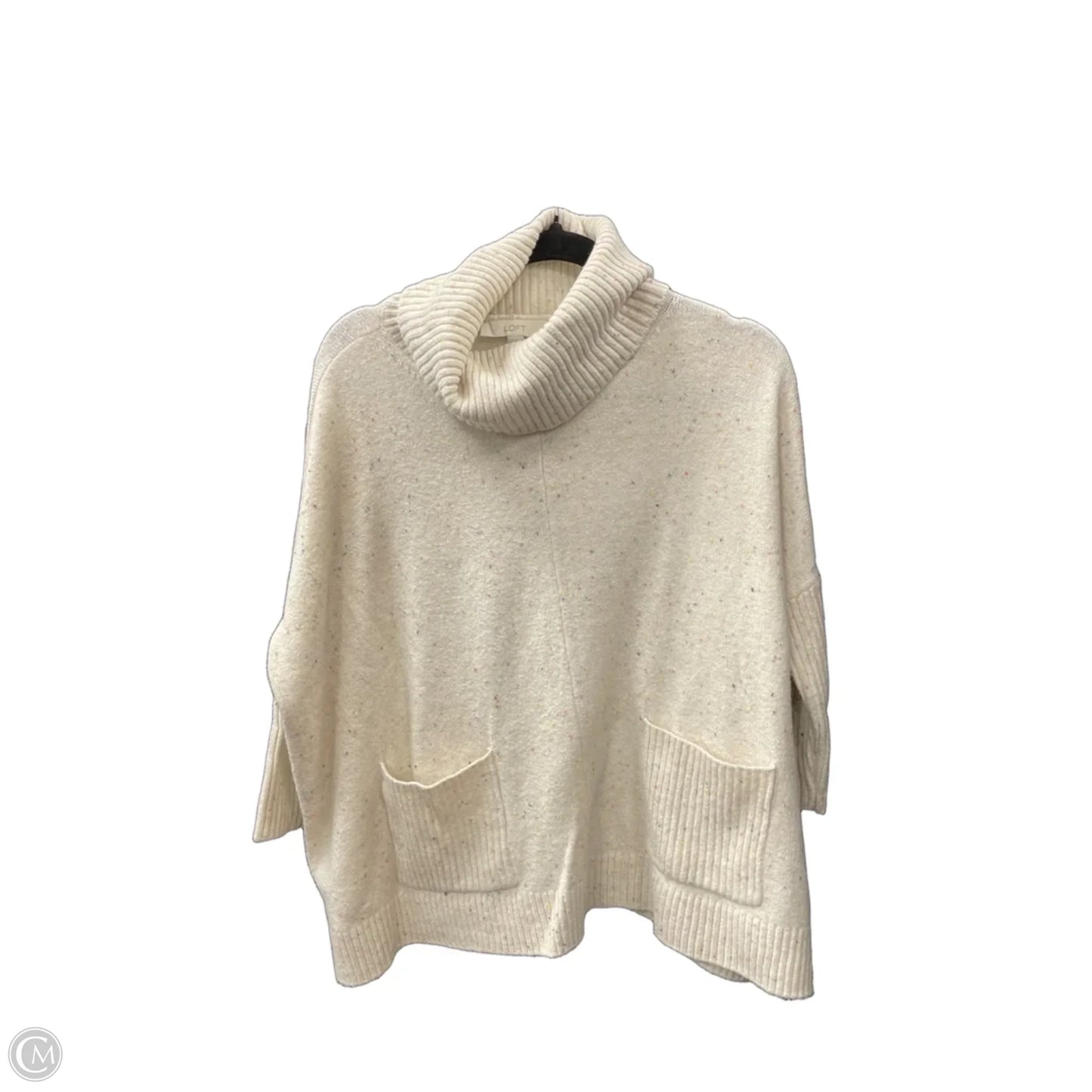 Sweater By Loft In Cream, Size: Xs