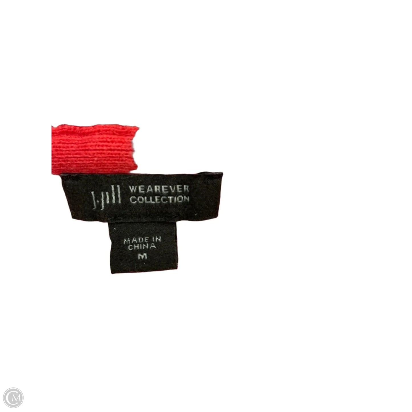 Sweater Short Sleeve By J. Jill In Orange & White, Size: M