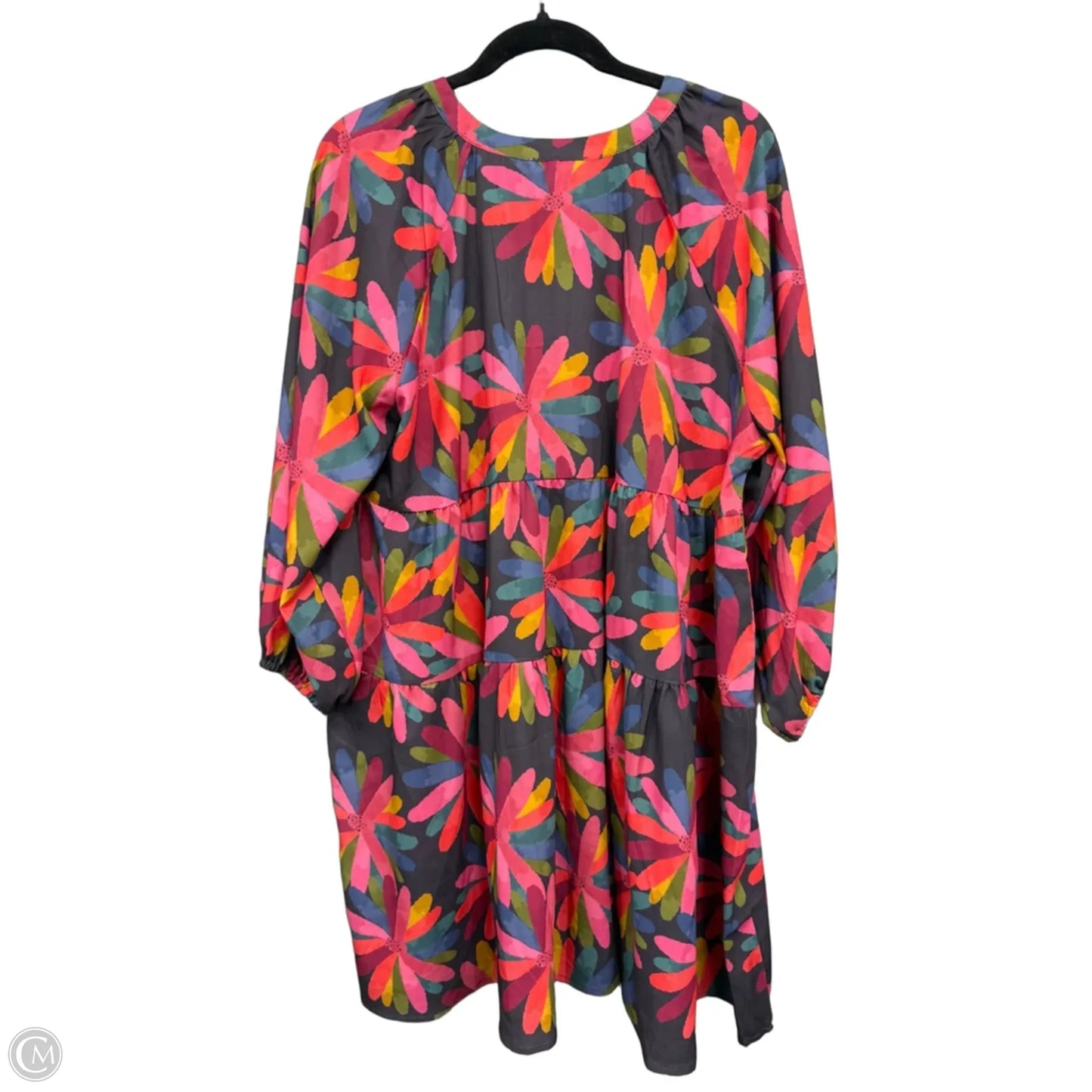 Dress Casual Short By Michelle Mcdowell In Blue & Pink, Size: Xl