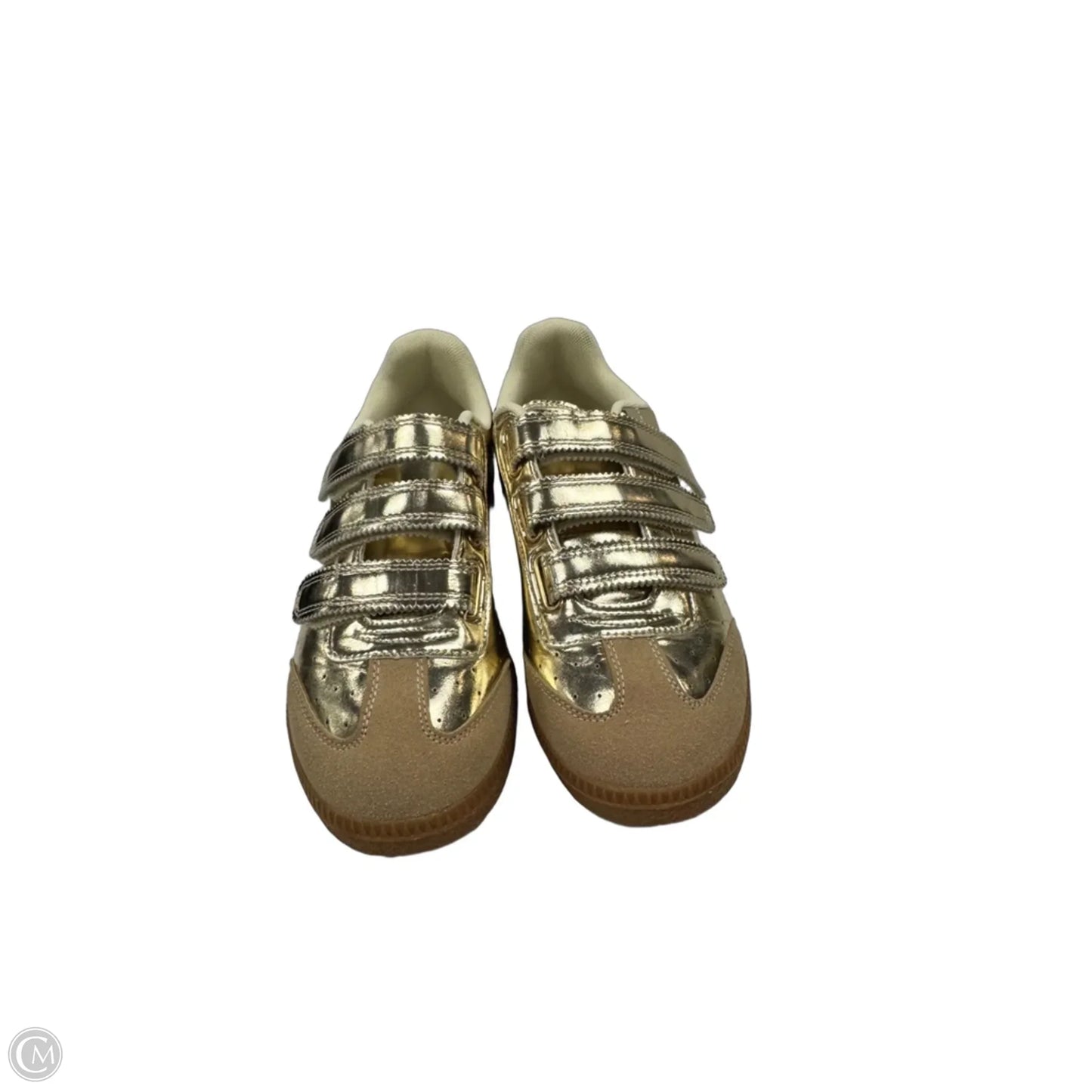 Shoes Sneakers By Clothes Mentor In Gold & Tan, Size: 10
