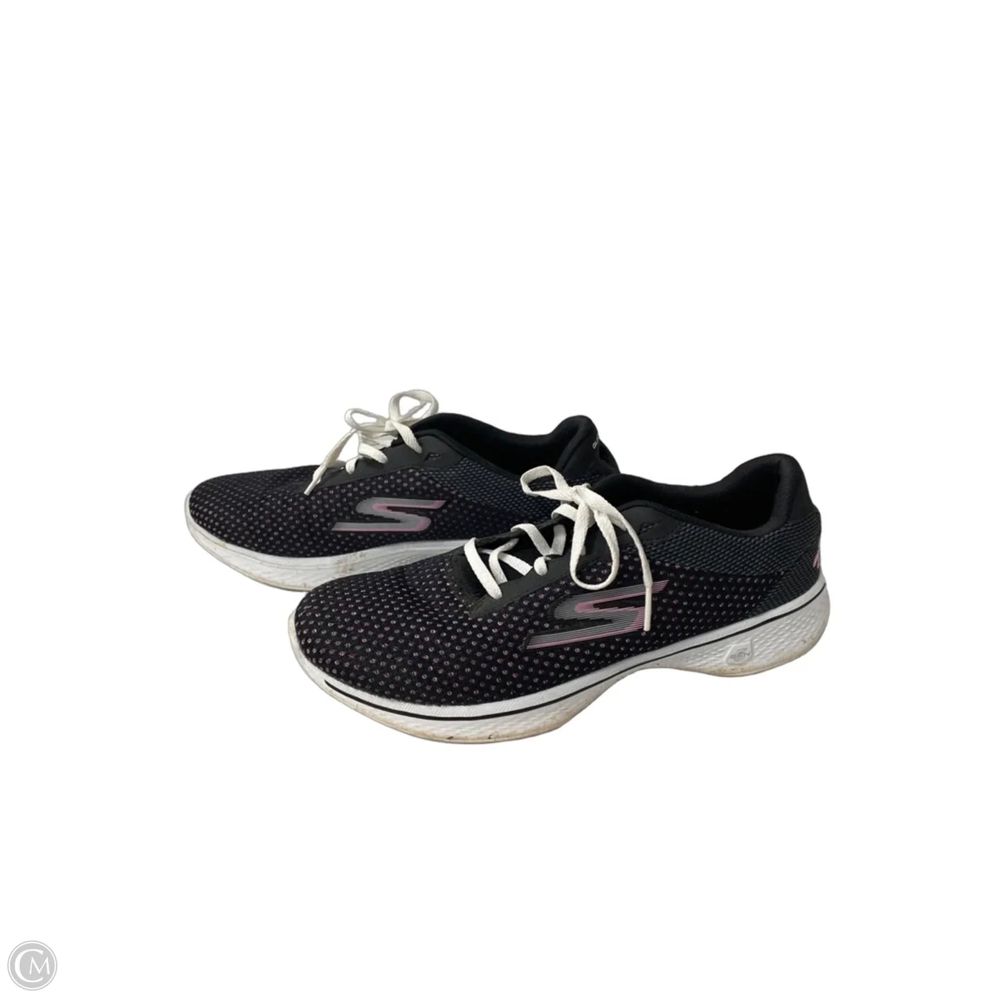 Shoes Athletic By Skechers In Black & Pink, Size: 9