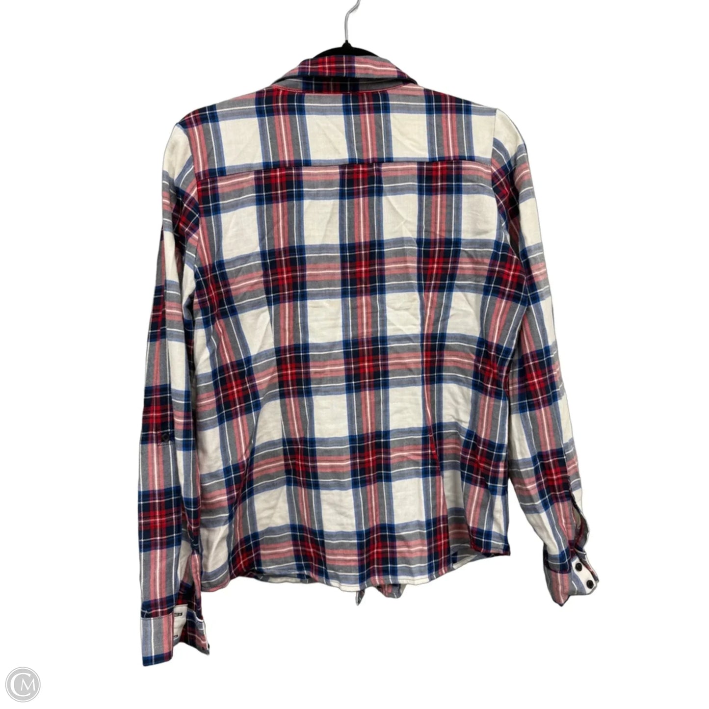 Top Long Sleeve By Limited In Blue & Red & White, Size: M