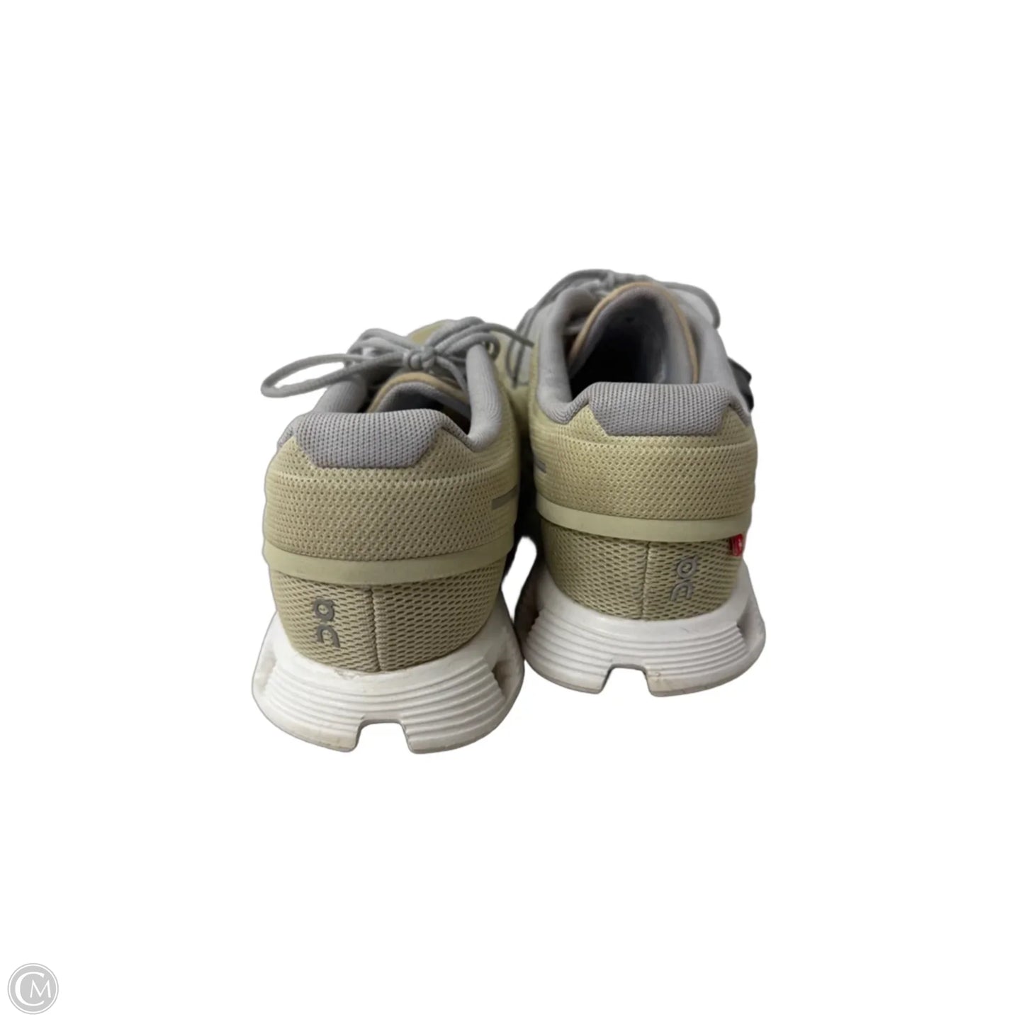 Shoes Athletic By On Cloud In Green & Grey, Size: 9.5