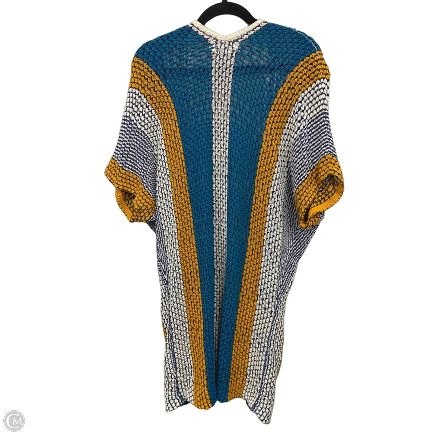 Cardigan By Sparrow In Blue & Gold, Size: S