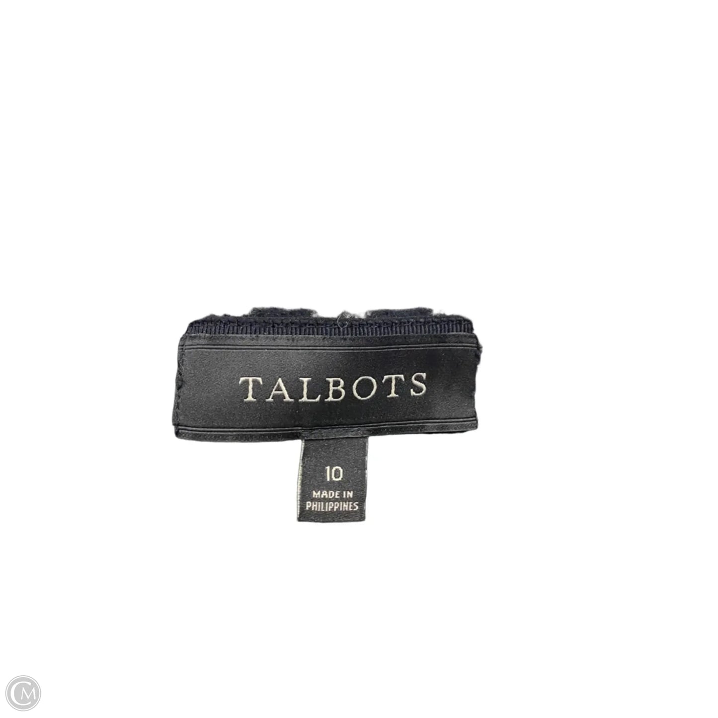 Skirt Mini & Short By Talbots In Black & Cream, Size: 10