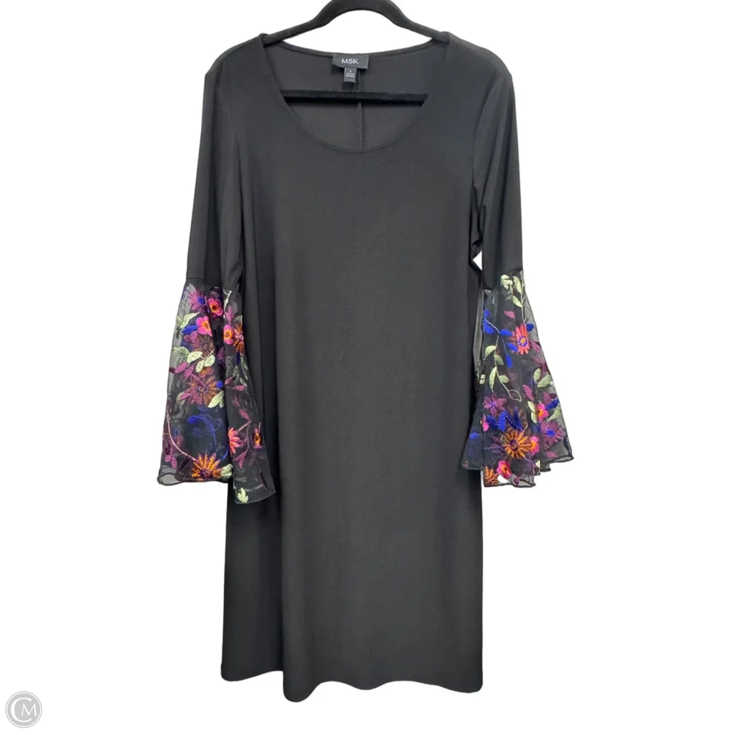 Dress Casual Short By Msk In Black & Orange, Size: L