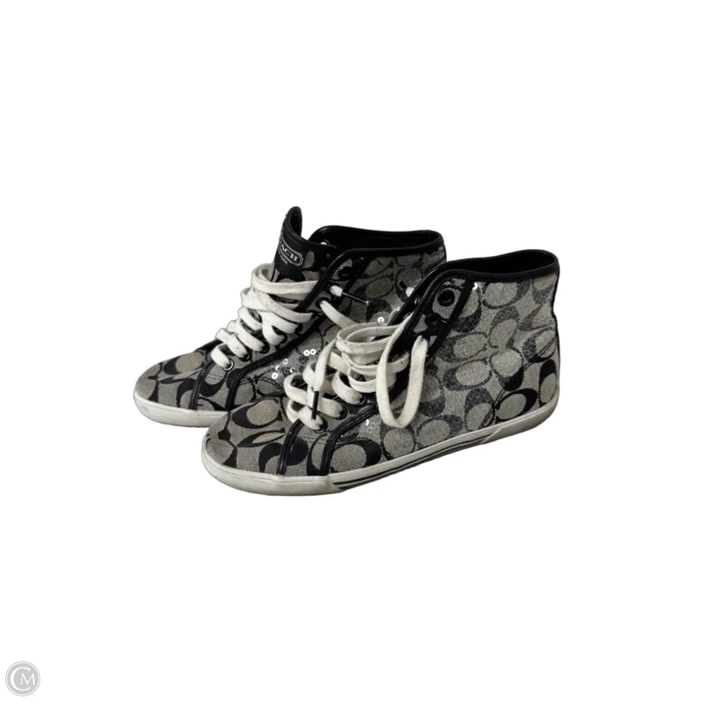 Shoes Designer By Coach In Black & Cream, Size: 8