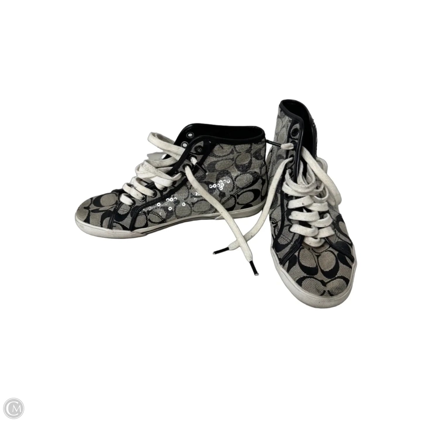 Shoes Designer By Coach In Black & Cream, Size: 8