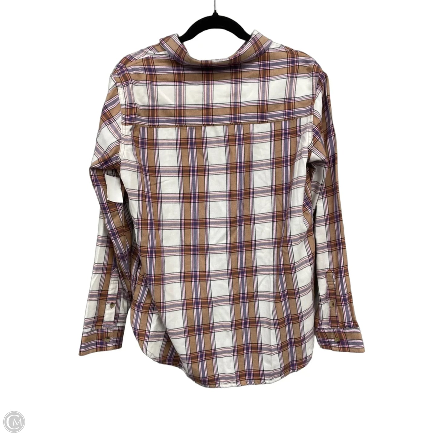 Top Long Sleeve By Jachs Girlfirend In Purple & Tan, Size: M