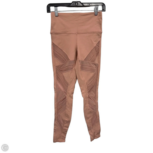Athletic Leggings By Alo In Peach, Size: S