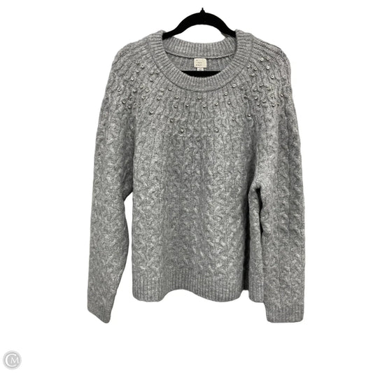 Sweater By A New Day In Green & Silver, Size: 1x