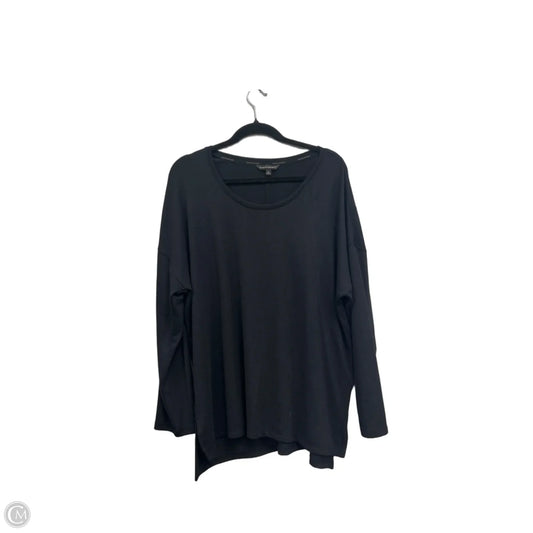 Top Long Sleeve By Banana Republic In Black, Size: Xl