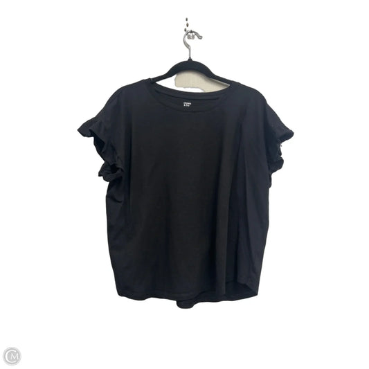 Top Short Sleeve By Crown And Ivy In Black, Size: Xl