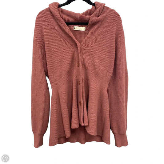Cardigan By Clothes Mentor In Mauve, Size: Xl