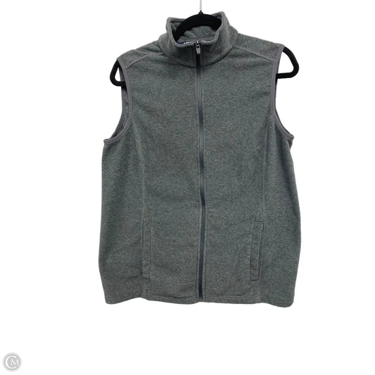 Vest Fleece By Lands End In Grey, Size: M