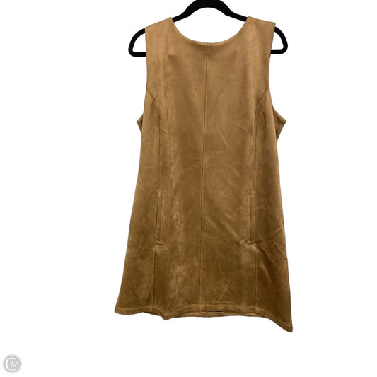 Dress Casual Short By Loft In Tan, Size: 14