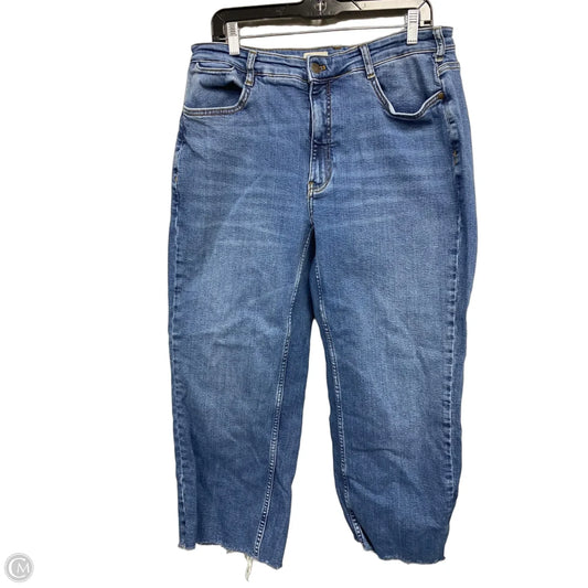 Jeans Wide Leg By Pilcro In Blue, Size: 16