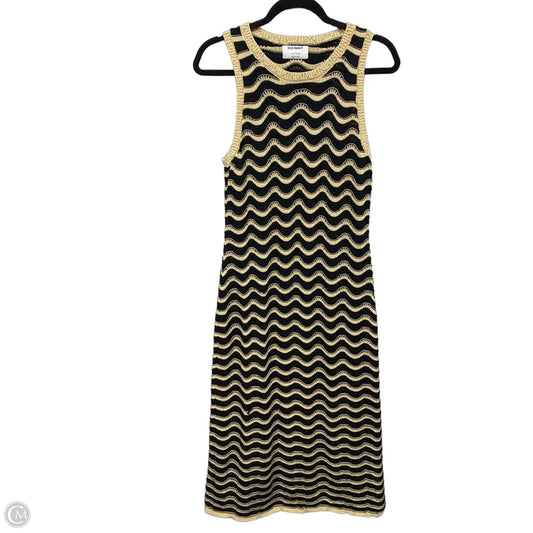 Dress Sweater By Old Navy In Black & Tan, Size: L