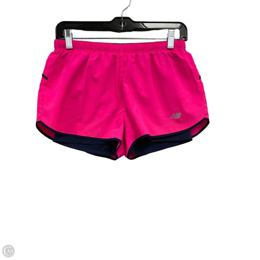 Athletic Shorts By New Balance In Blue & Pink, Size: S