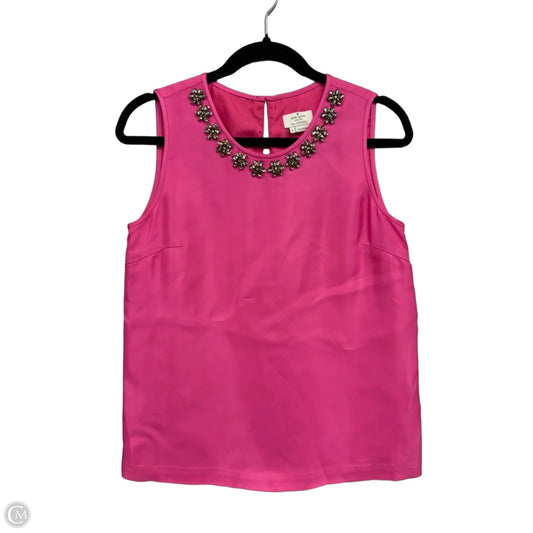 Top Sleeveless Designer By Kate Spade In Pink & Silver, Size: 6