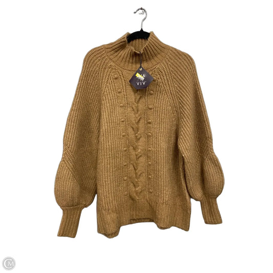 Sweater By Ava & Viv In Tan, Size: 1x