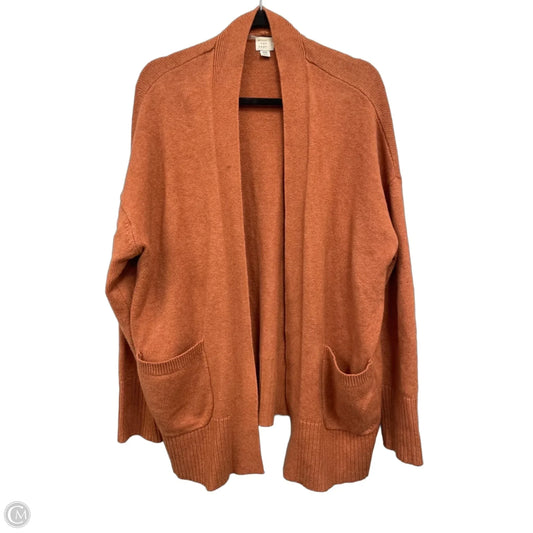 Cardigan By A New Day In Orange, Size: Xxl