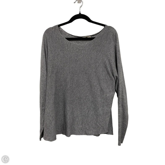 Sweater By Joan Vass In Grey, Size: Xl