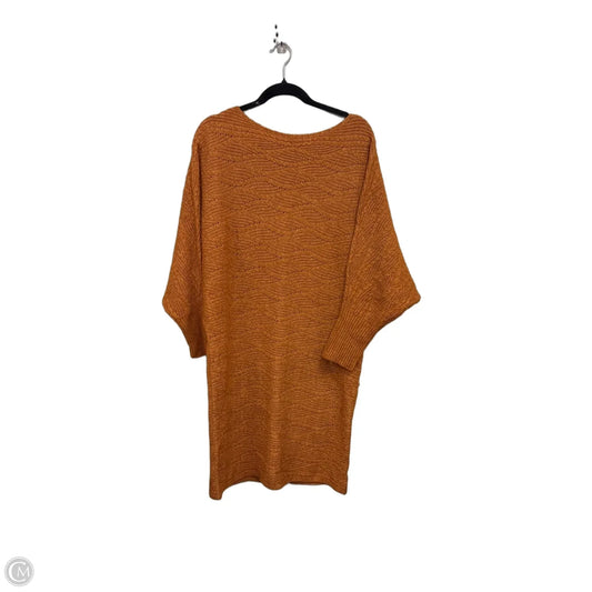 Dress Sweater By Kerisma In Copper, Size: L