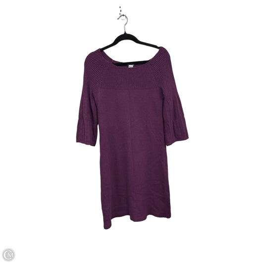 Dress Sweater By Ann Taylor In Purple, Size: M