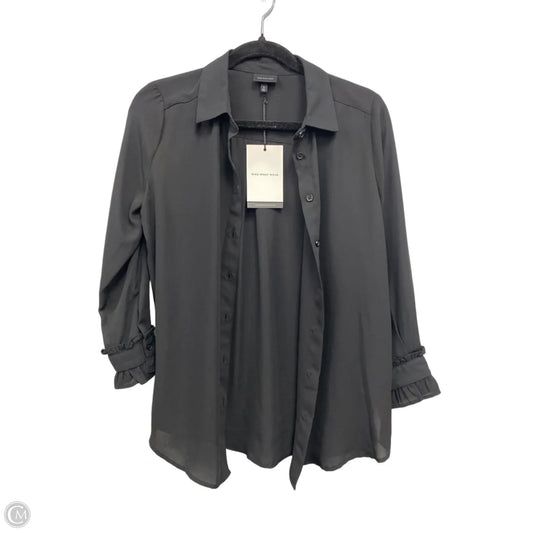 Top Long Sleeve By Who What Wear In Black, Size: S