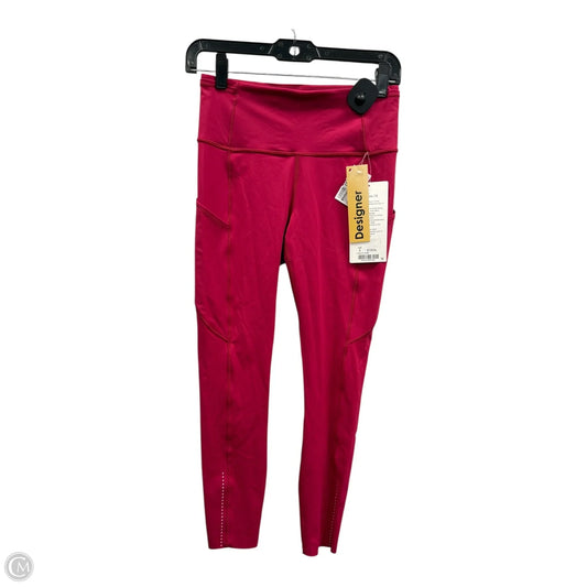 Athletic Leggings Capris By Lululemon In Red, Size: 6