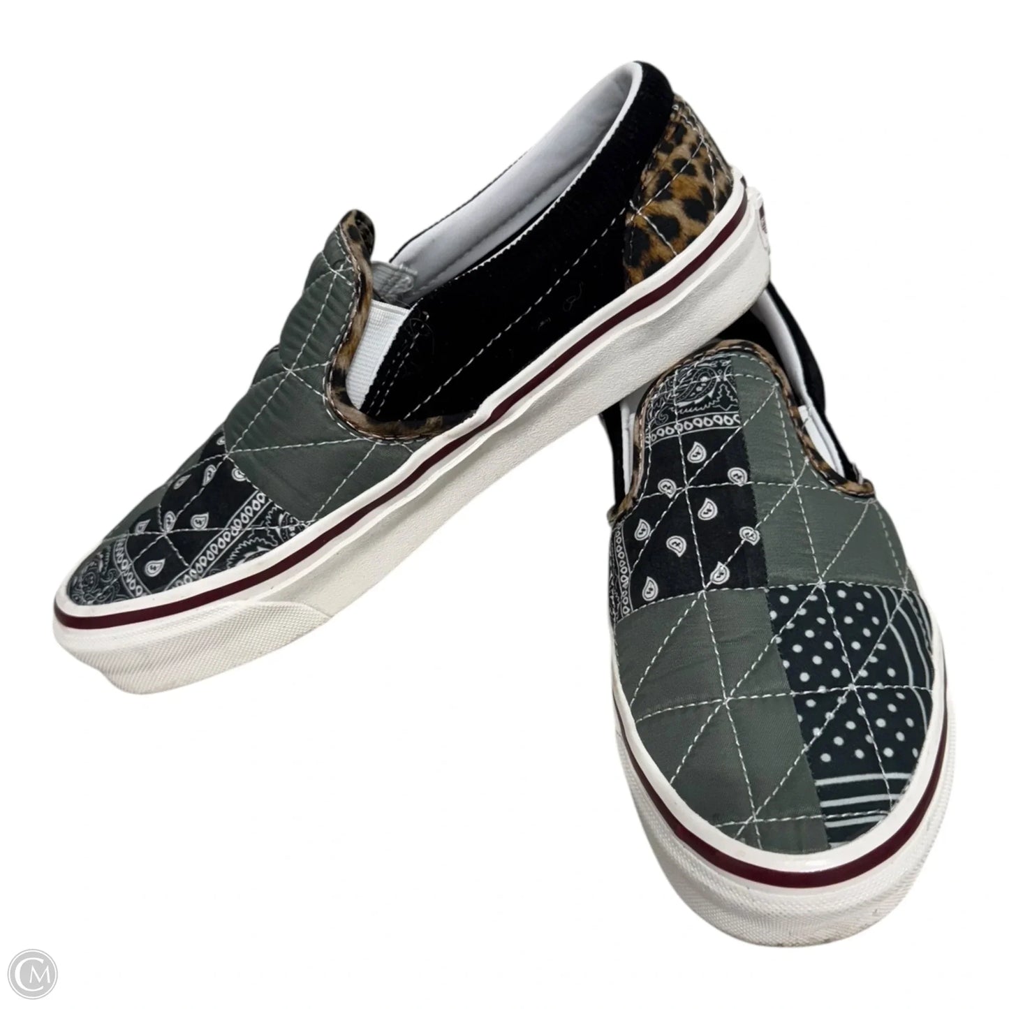 Shoes Sneakers By Vans In Multi-colored, Size: 6.5