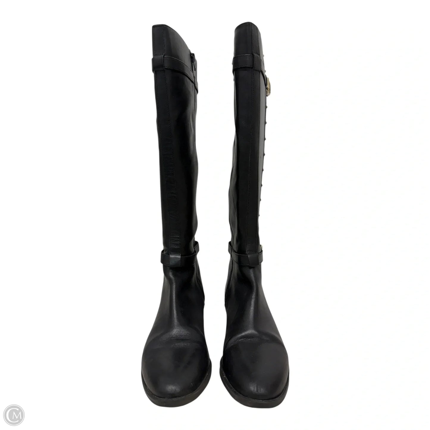 Boots Mid-calf Flats By Vince Camuto In Black & Gold, Size: 10