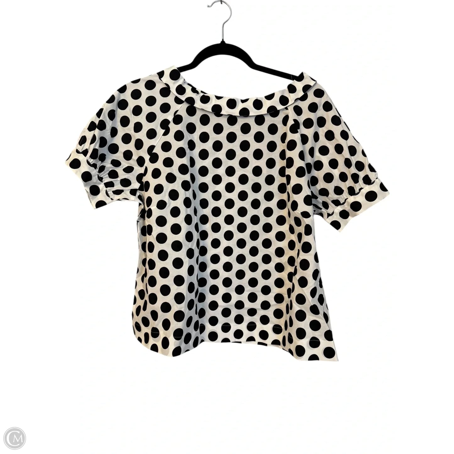 Top Short Sleeve By Ann Taylor In Polkadot Pattern, Size: Lp