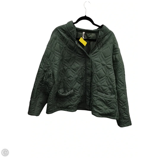 Jacket Puffer & Quilted By Fabletics In Green, Size: 2x