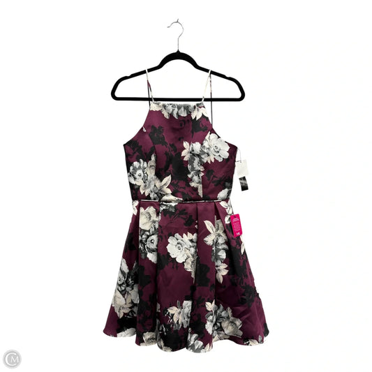 Dress Party Short By Betsy And Adam In Floral Print, Size: 10