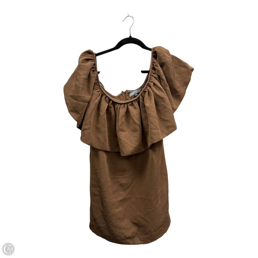 Dress Party Short By Nikita Mhaisalkar In Brown, Size: L