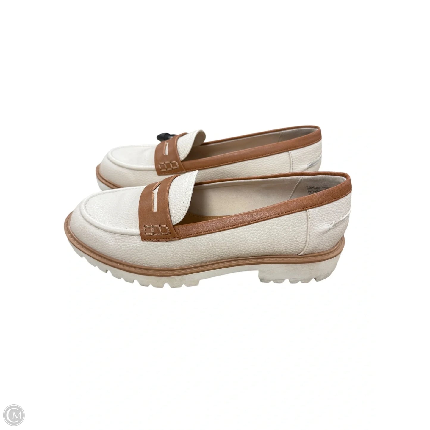 Shoes Heels Platform By St Johns Bay In Cream & Tan, Size: 7.5