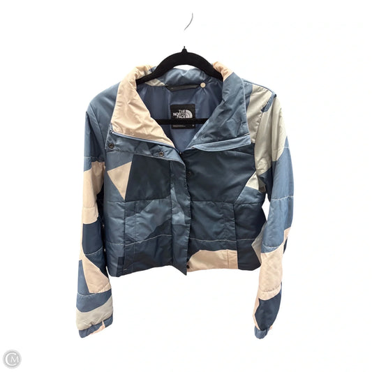 Jacket Puffer & Quilted By The North Face In Blue & Cream, Size: M