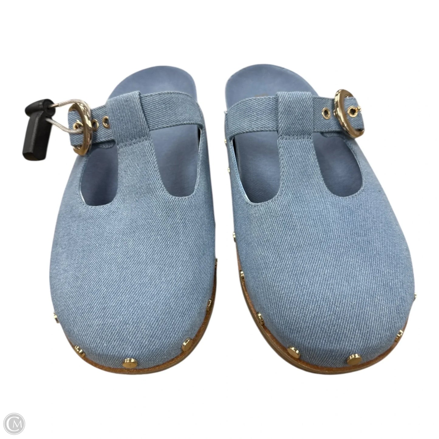 Shoes Flats By Chelsea And Violet In Blue & Gold, Size: 10