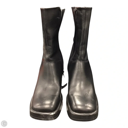 Boots Ankle Heels By Steve Madden In Black, Size: 9.5