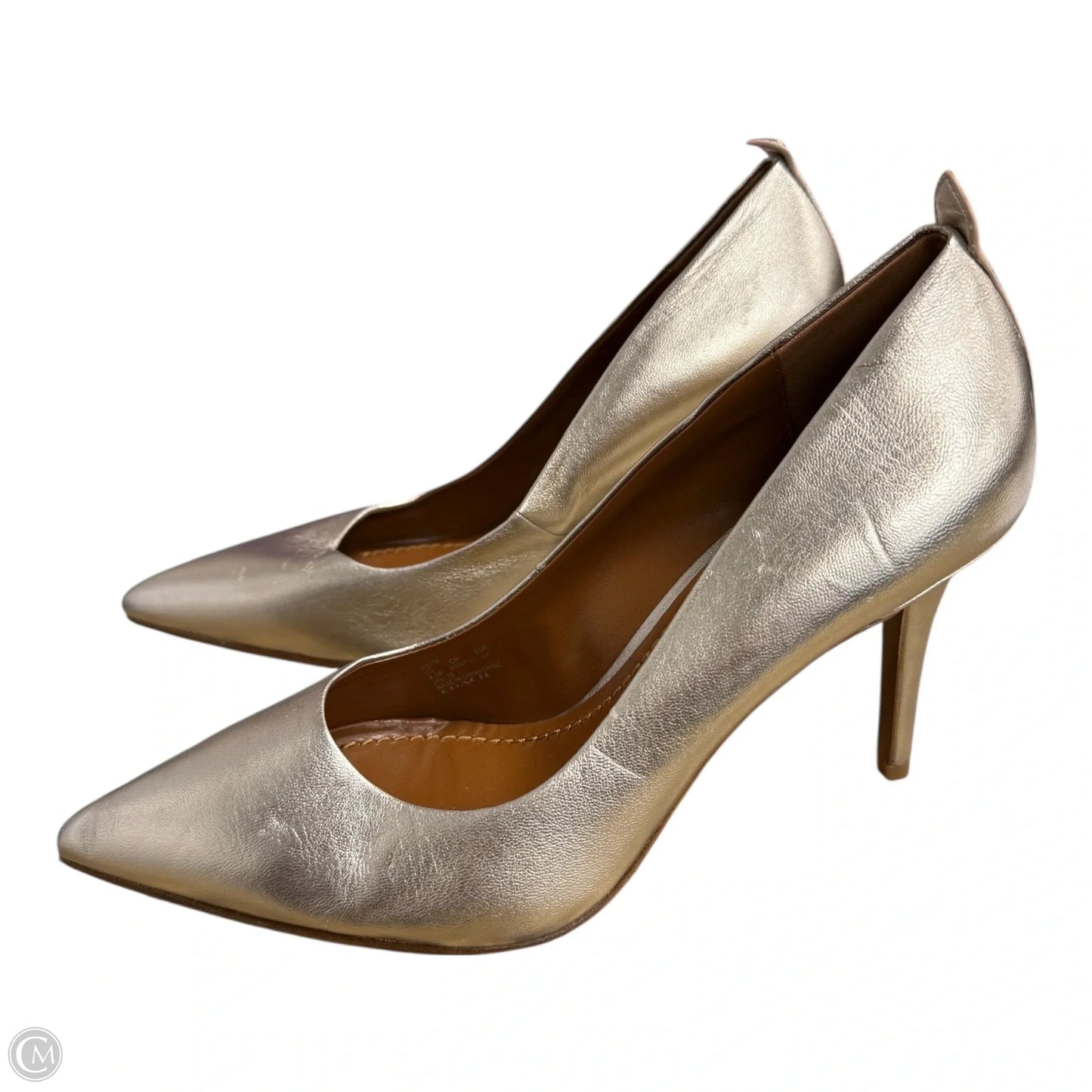 Shoes Designer By Coach In Gold, Size: 8.5