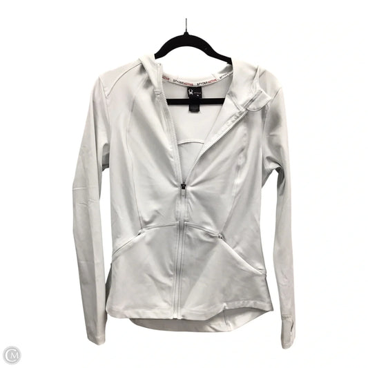 Athletic Jacket By Spyder In White, Size: M