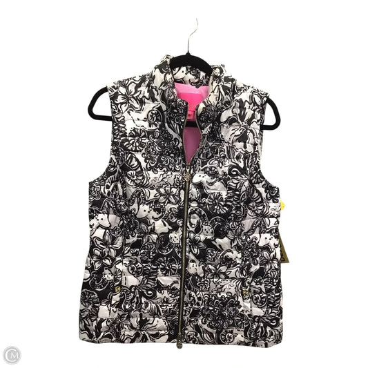 Vest Designer By Lilly Pulitzer In Black & White, Size: L