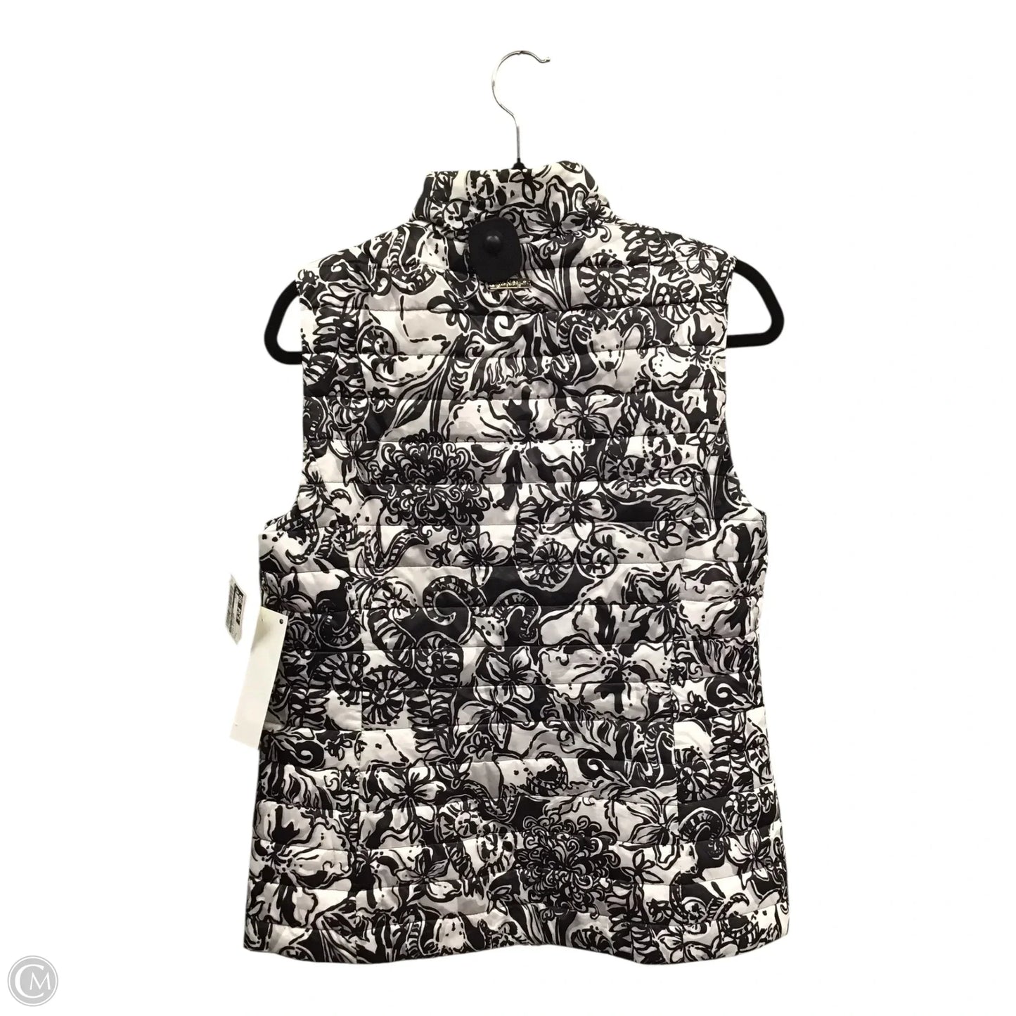 Vest Designer By Lilly Pulitzer In Black & White, Size: L
