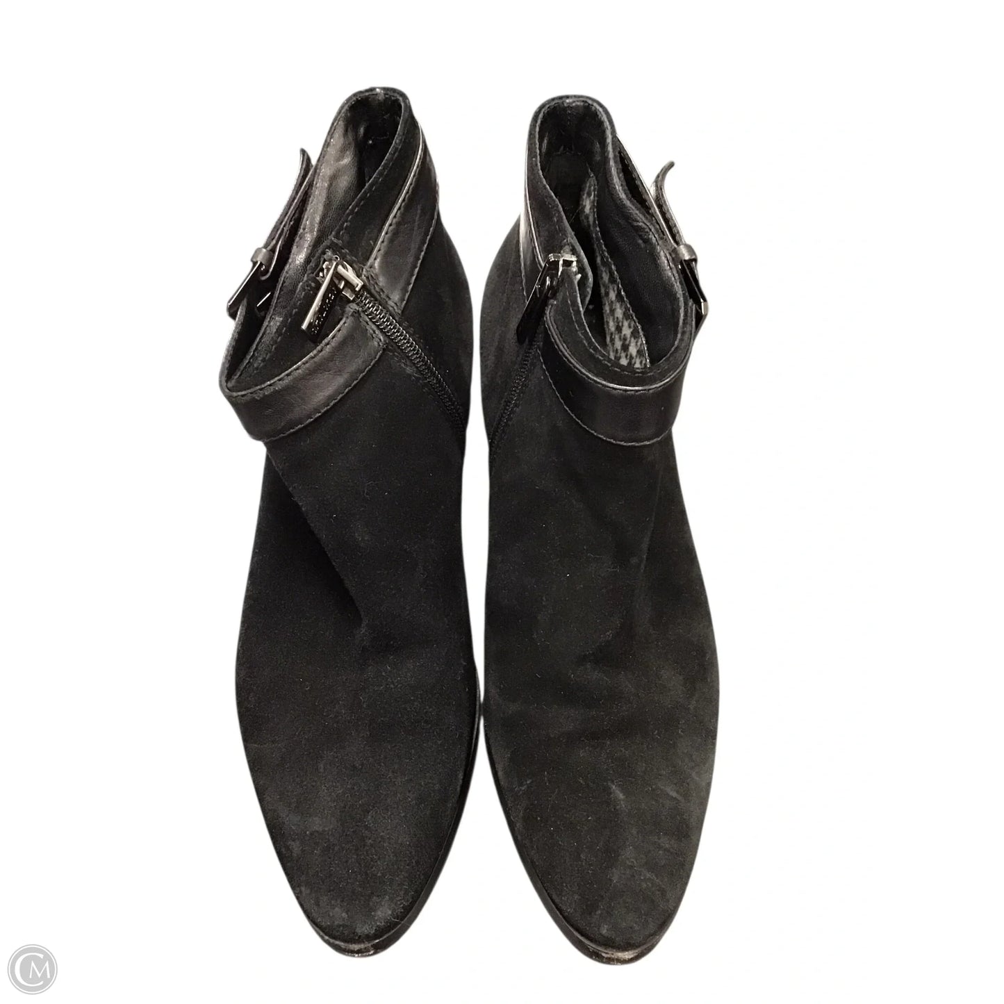 Boots Ankle Heels By Aquatalia In Black, Size: 8.5