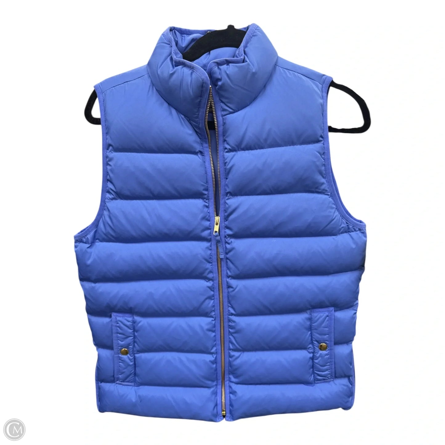 Vest Puffer & Quilted By J. Crew In Blue, Size: M