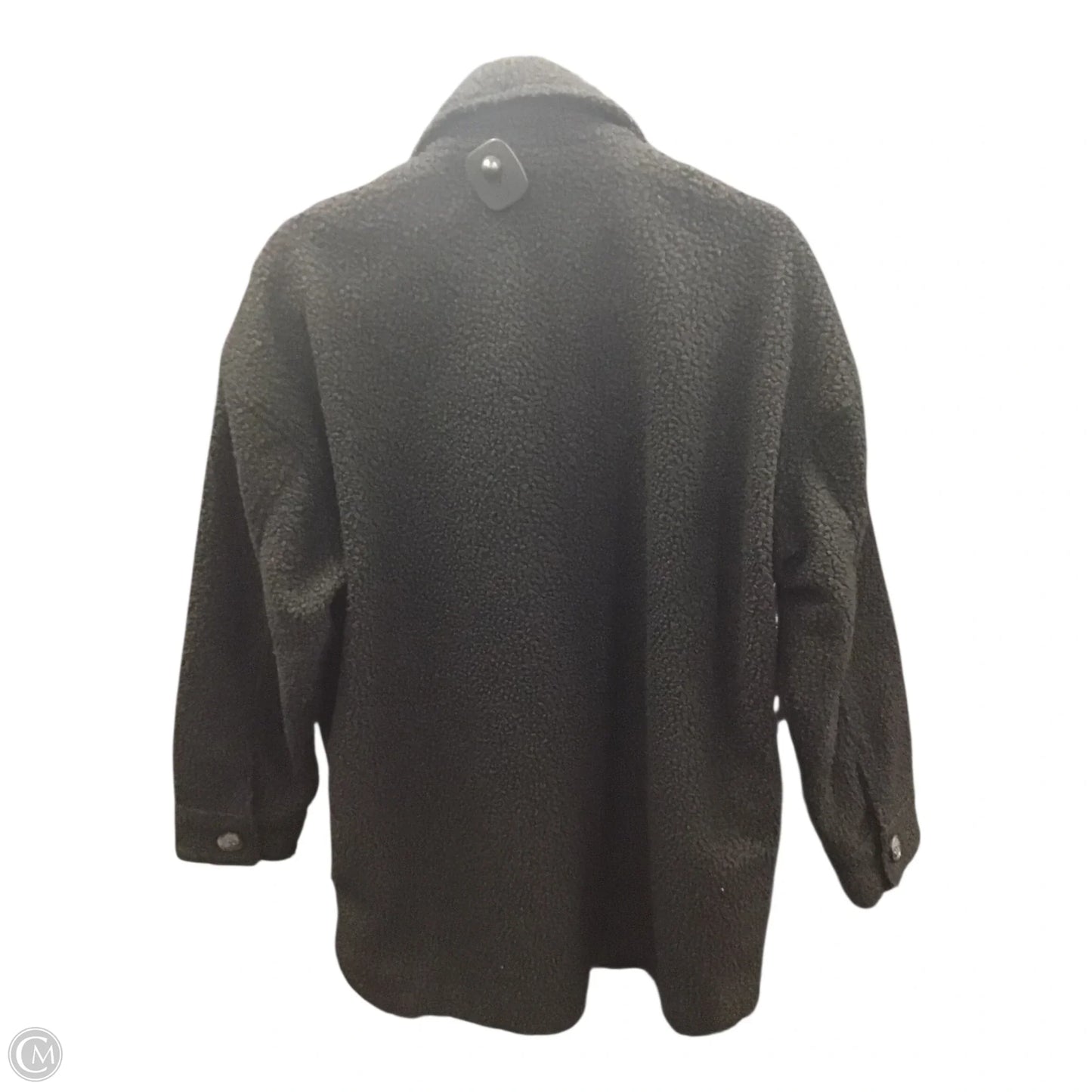 Jacket Faux Fur & Sherpa By Clothes Mentor In Black, Size: M